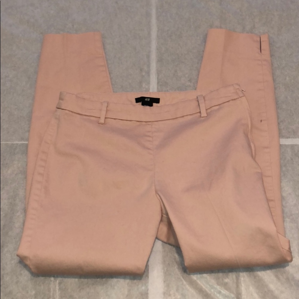 COPY - H&M Pink Work Pants w/Side Zipper